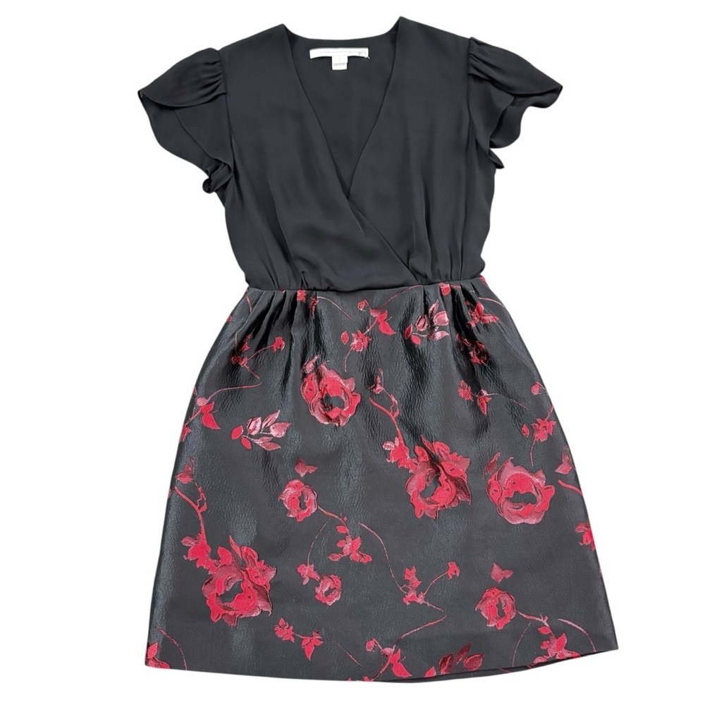 DVF Diane Von Firstenberg Floral Brocade Dress 2 - Picture 2 of 12